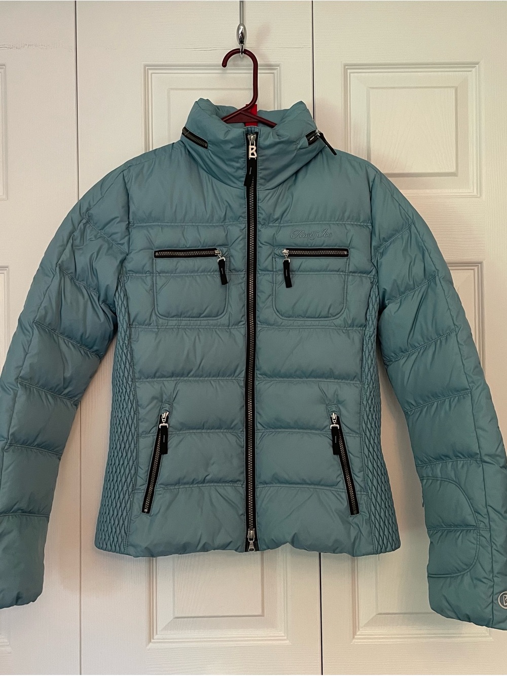 BOGNER Fire + Ice Light Blue Down Ski Puffer Jacket 8